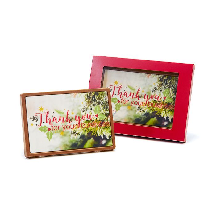 chocolade kerstkaart