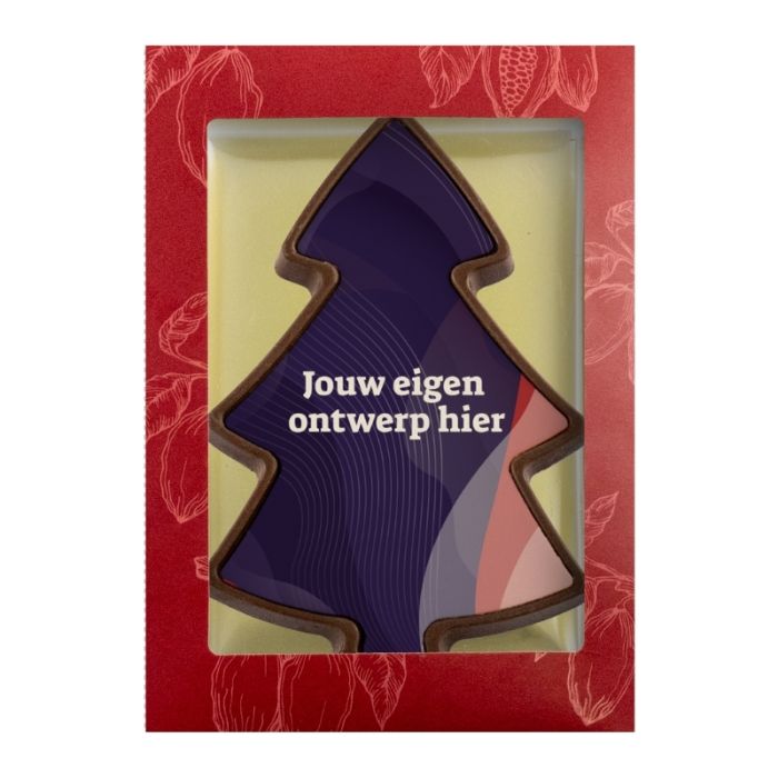 Eigen ontwerp chocolade kerstboom