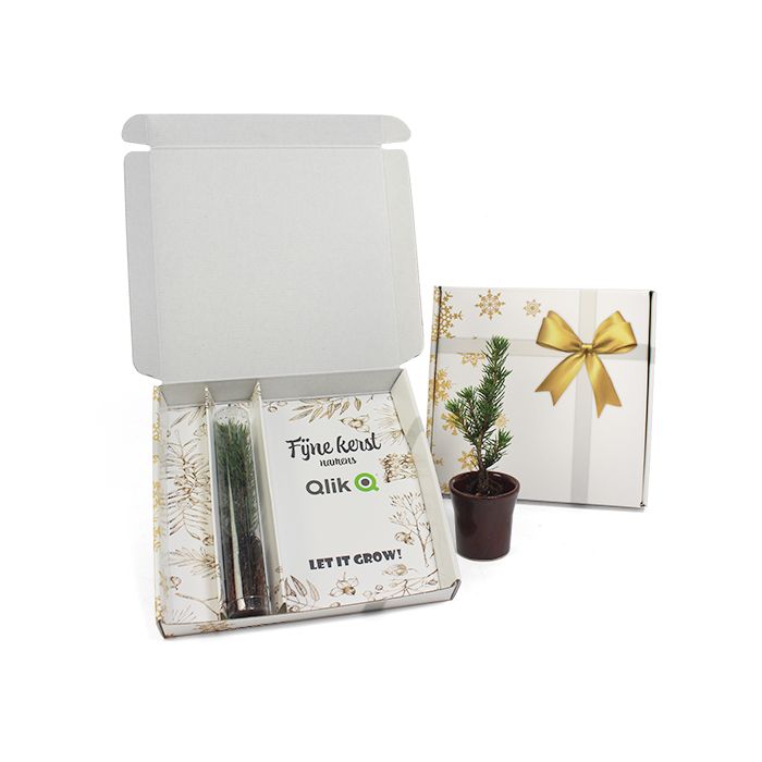 Boom op Stand stijlvolle kerstkaart