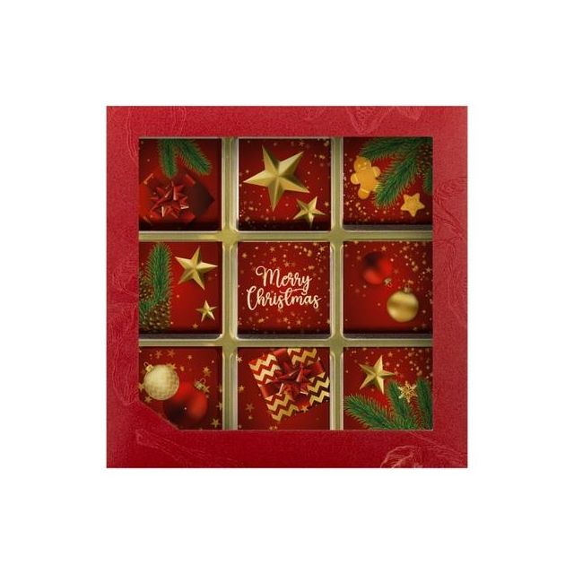 Chocoladeblokjes Kerst - 9 stuks