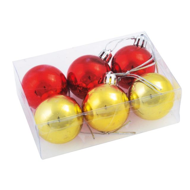 Kerstballen gekleurd