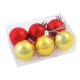 Kerstballen goud rood