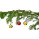 Kerstballen aan tak