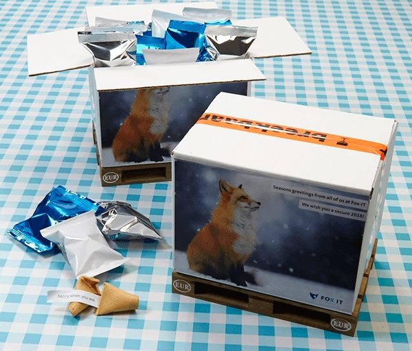 Fox-IT geeft Fortune Cookies als geschenk