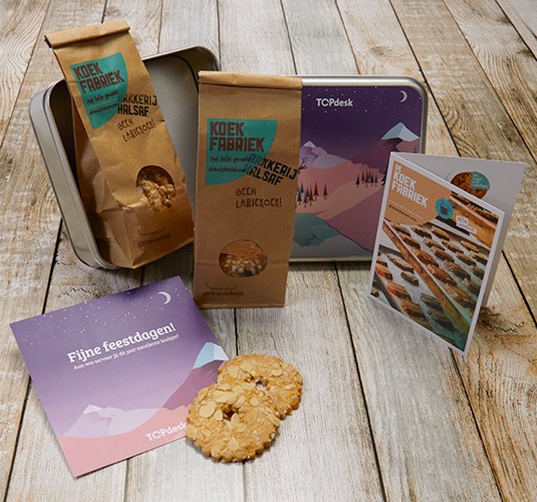 Speciaal voor TOPdesk op maat gemaakt geschenk