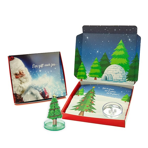 boom door de bus kerst